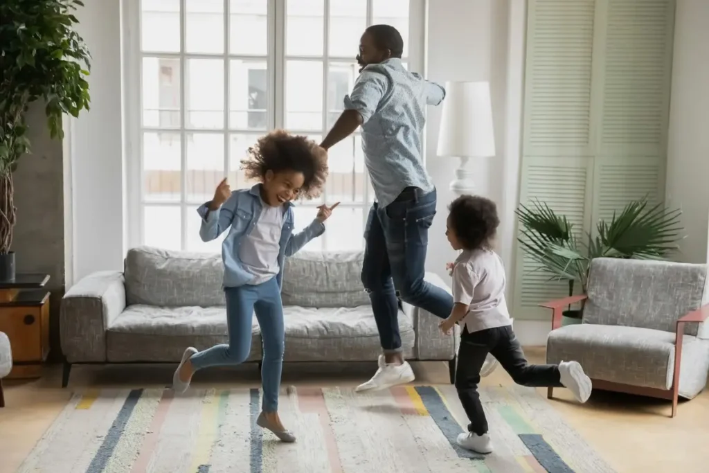 father dances with daughters